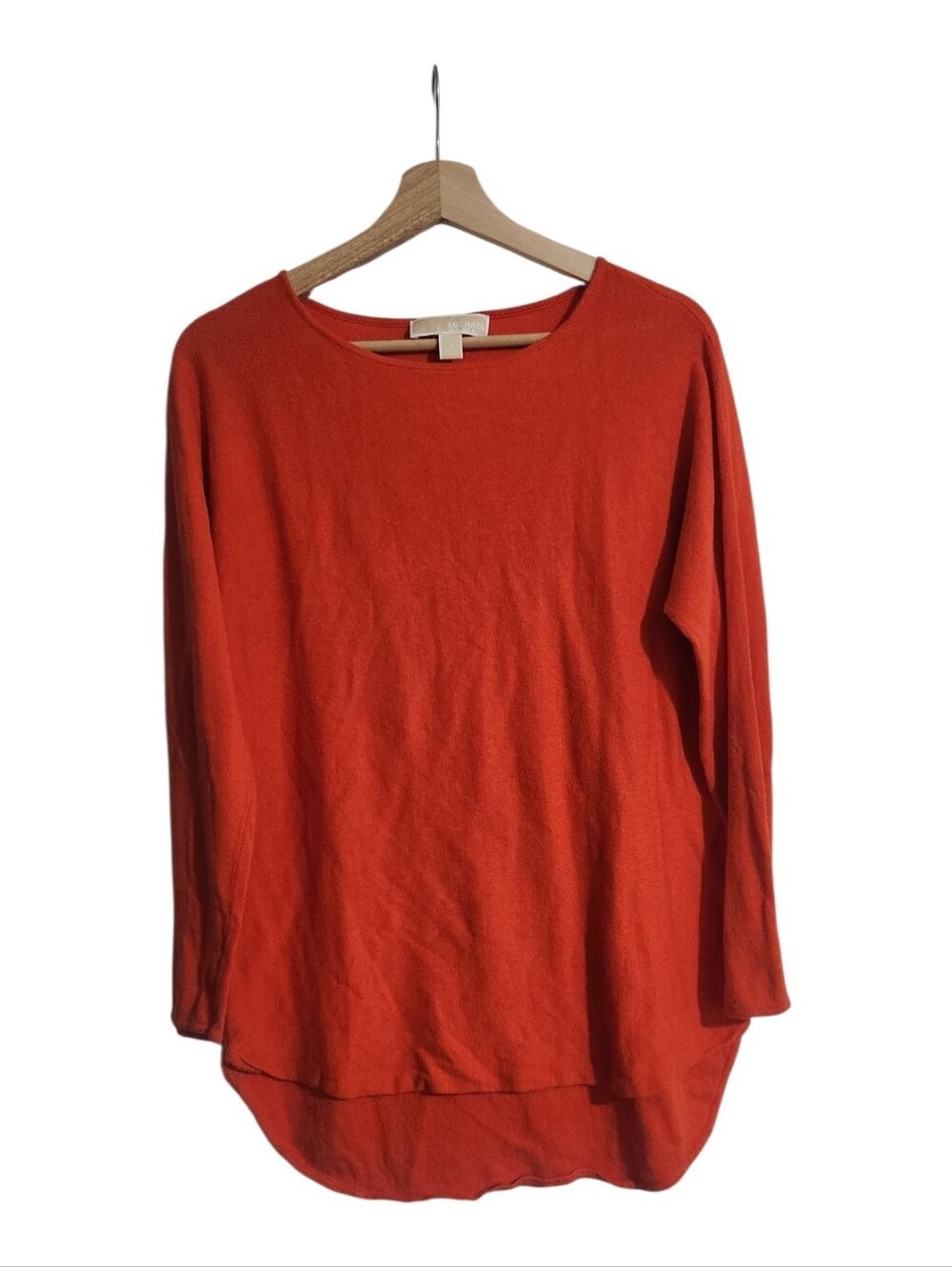 Michael‎ Kors Bright Orange Crewneck Sweater Top Size Small